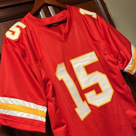 Brand New Rare Custom Designed Made NFL KC Chiefs MVP Patrick Mahomes #15 Jersey - Picture 7 of 8
